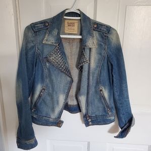 Zara Distressed Denim Jacket